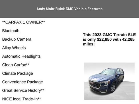 Used 2023 GMC Terrain SLE w/ Driver Convenience Package FWD image 4