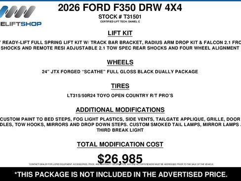 Used 2026 Ford F350 Platinum w/ Platinum Plus Package image 2