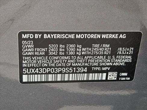 Used 2023 BMW X3 sDrive30i w/ Convenience Package RWD image 24