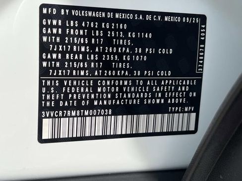 New 2026 Volkswagen Tiguan S FWD image 25