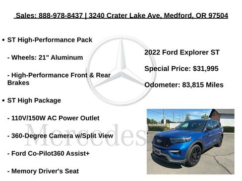 Used 2022 Ford Explorer ST w/ Equipment Group 401A AWD/4WD image 18