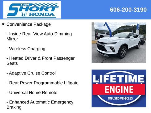 Used 2023 Chevrolet Blazer LT w/ Convenience Package FWD image 9