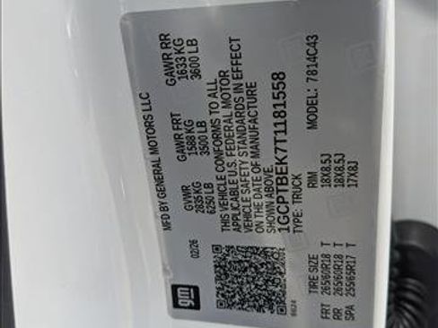 New 2026 Chevrolet Colorado W/T AWD/4WD image 17