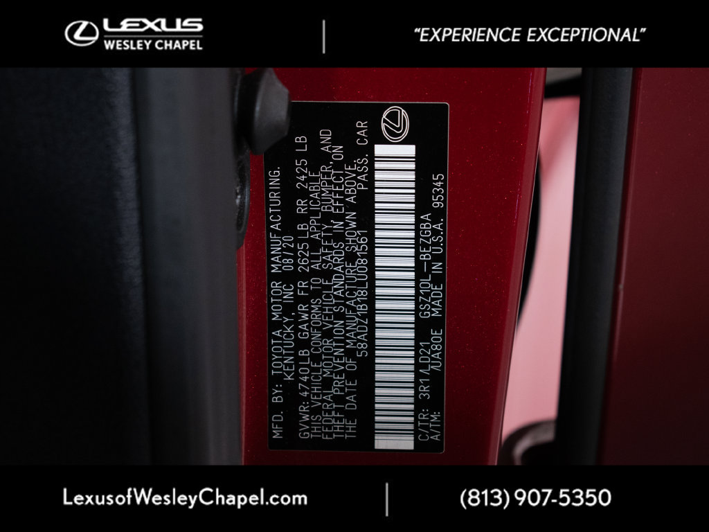 Used 2020 Lexus ES 350 w/ Premium Package FWD image 27