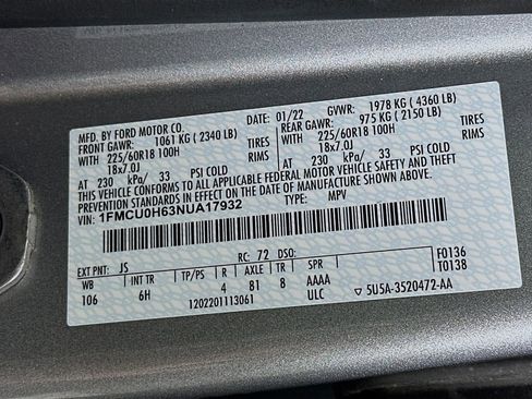 Used 2022 Ford Escape SEL FWD image 38