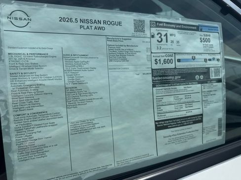 New 2026 Nissan Rogue Platinum AWD/4WD image 37