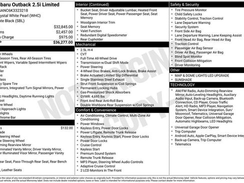Used 2019 Subaru Outback 2.5i Limited image 44