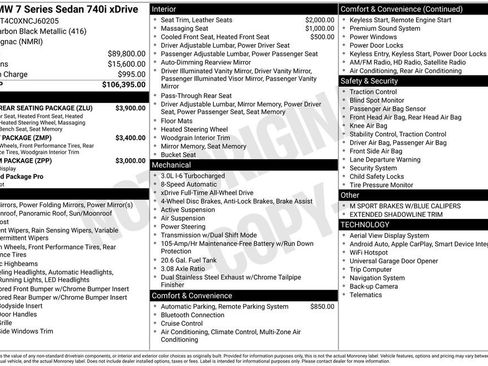 Used 2022 BMW 740i xDrive w/ Luxury Rear Seating Package image 4