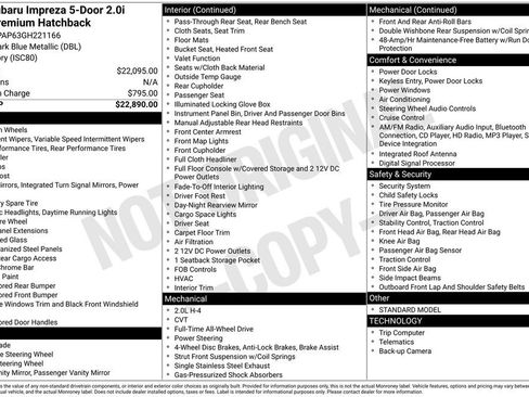 Used 2016 Subaru Impreza 2.0i Sport Premium image 15