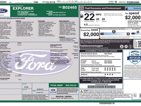 Used 2023 Ford Explorer XLT w/ Equipment Group 202A AWD/4WD image 33