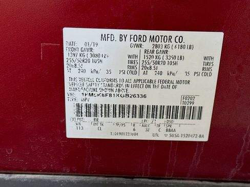 Used 2019 Ford Explorer Limited w/ Class III Trailer Tow Package AWD/4WD image 42