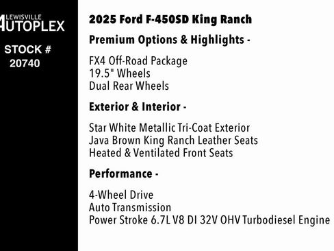 Used 2025 Ford F450 King Ranch w/ FX4 Off-Road Package image 2