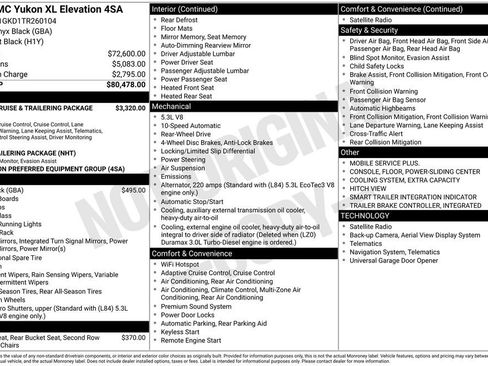 New 2026 GMC Yukon XL Elevation RWD image 40