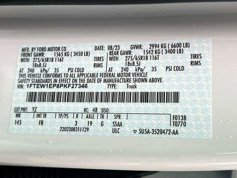 Certified 2023 Ford F150 XLT w/ Equipment Group 302A High image 34