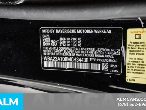 Used 2021 BMW 430i Convertible w/ M Sport Package image 49