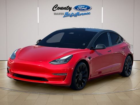 Used 2021 Tesla Model 3 Performance AWD/4WD image 2