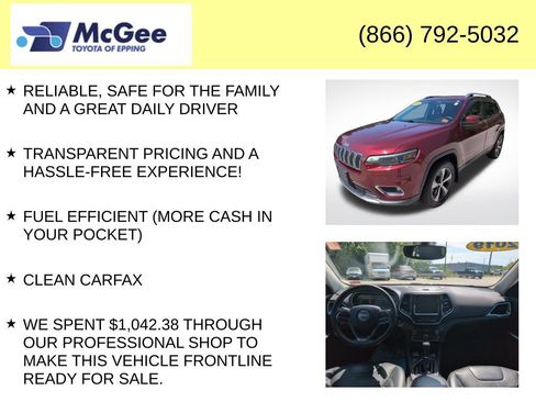 Used 2019 Jeep Cherokee Limited AWD/4WD image 4