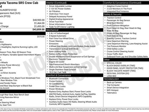 Used 2024 Toyota Tacoma SR5 AWD/4WD image 16