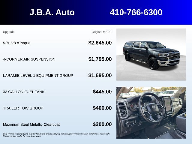 Used 2019 RAM 1500 Laramie AWD/4WD image 5