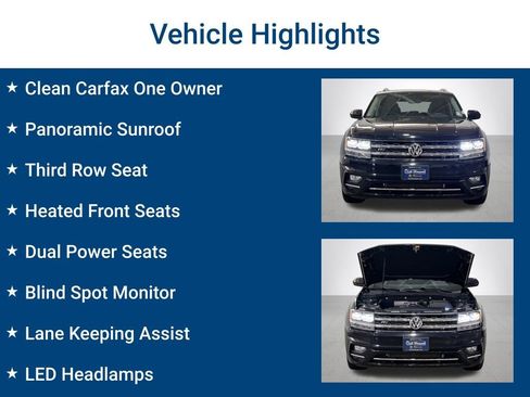 Used 2019 Volkswagen Atlas SEL R-Line AWD/4WD image 3