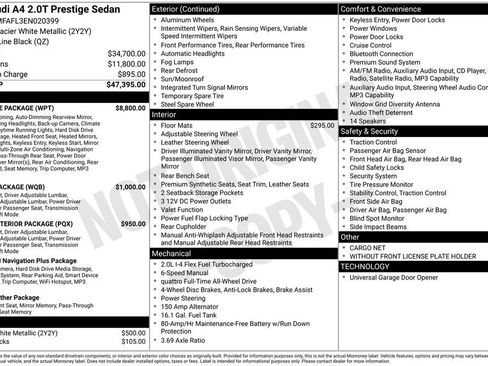 Used 2014 Audi A4 2.0T Prestige w/ Prestige Package AWD/4WD image 3