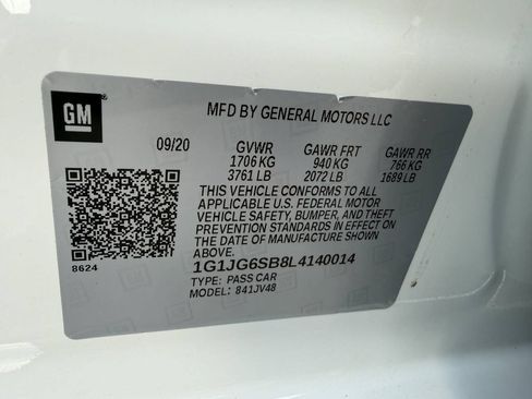 Used 2020 Chevrolet Sonic LT FWD image 33