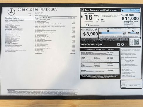 New 2026 Mercedes-Benz GLS 580 4MATIC image 35