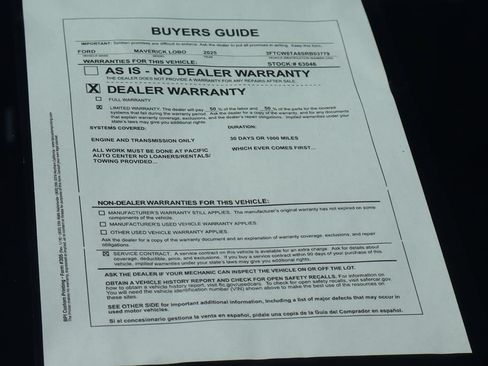 Used 2025 Ford Maverick Lobo AWD/4WD image 53