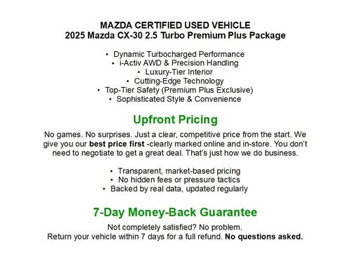 Used 2025 MAZDA CX-30 2.5 Turbo w/ Premium Plus Pkg image 2