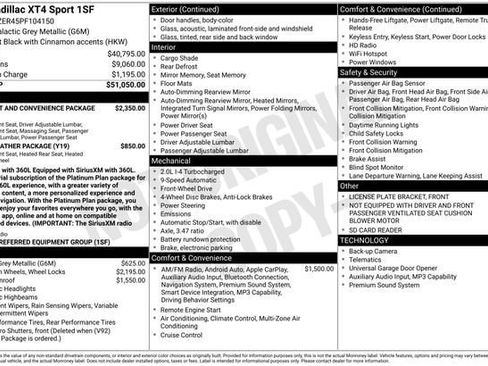 Certified 2023 Cadillac XT4 Sport FWD image 35