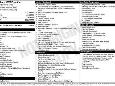 Used 2016 Subaru WRX Premium image 42