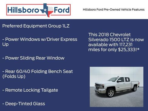 Used 2018 Chevrolet Silverado 1500 LTZ w/ Texas Edition AWD/4WD image 3