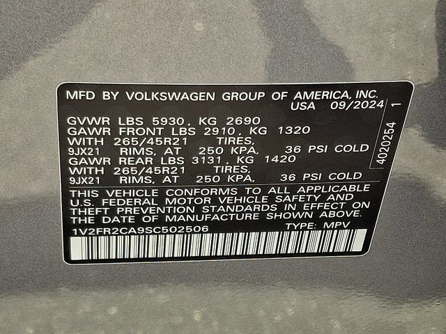 New 2025 Volkswagen Atlas SEL Premium R-Line AWD/4WD image 17