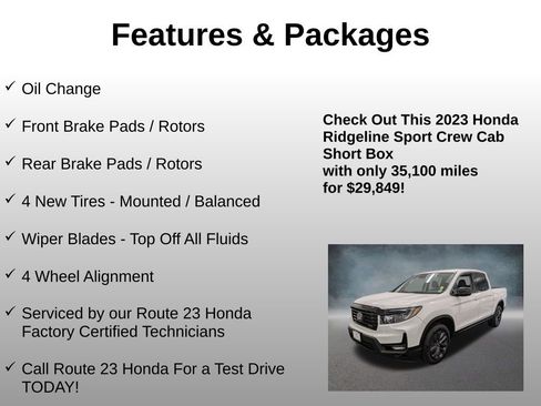 Certified 2023 Honda Ridgeline Sport image 4