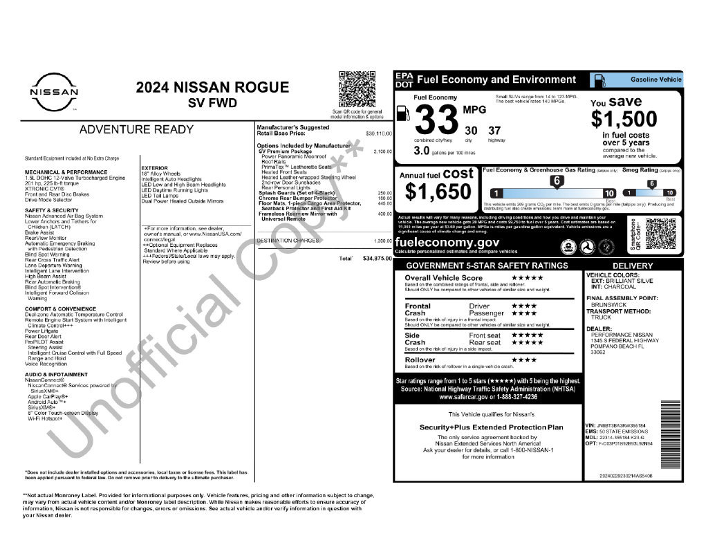 Certified 2024 Nissan Rogue SV w/ SV Premium Package FWD image 41