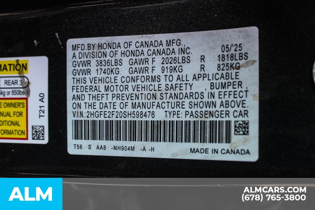 Used 2025 Honda Civic LX image 38