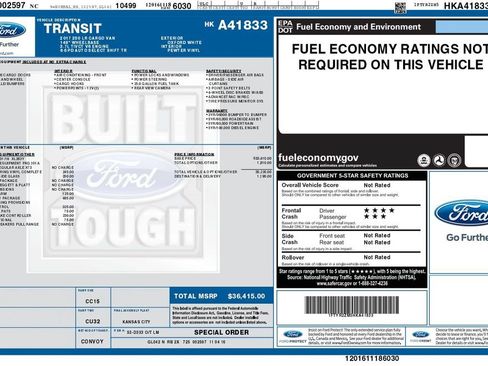 Used 2017 Ford Transit 250 148 Low Roof RWD image 6