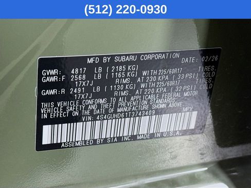Certified 2026 Subaru Crosstrek 2.0i Premium AWD/4WD image 41