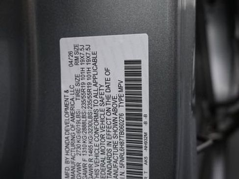 New 2026 Honda Odyssey Touring image 7