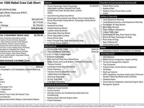 Used 2026 RAM 1500 Rebel w/ Rebel Level 2 Equipment Group AWD/4WD image 2