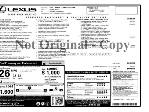 Used 2017 Lexus IS 200t F Sport w/ F Sport Package image 37