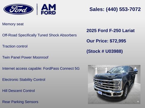Used 2025 Ford F250 Lariat w/ Chrome Package AWD/4WD image 24