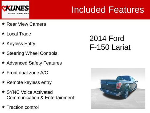 Used 2014 Ford F150 Lariat w/ Equipment Group 502A Luxury AWD/4WD image 2