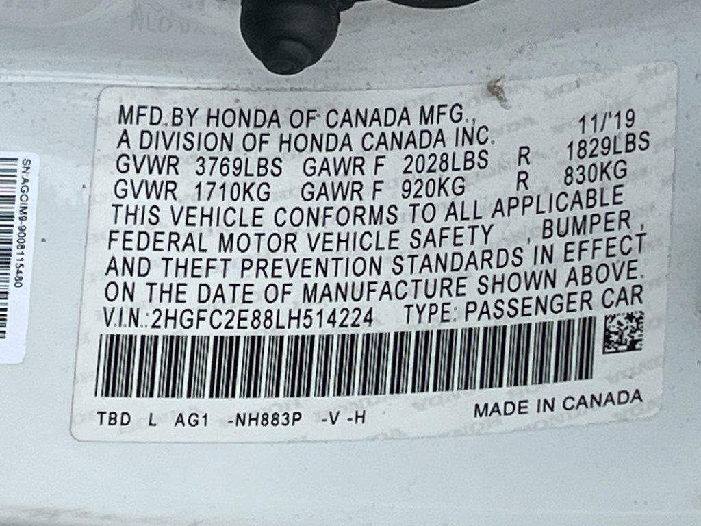Used 2020 Honda Civic Sport image 29