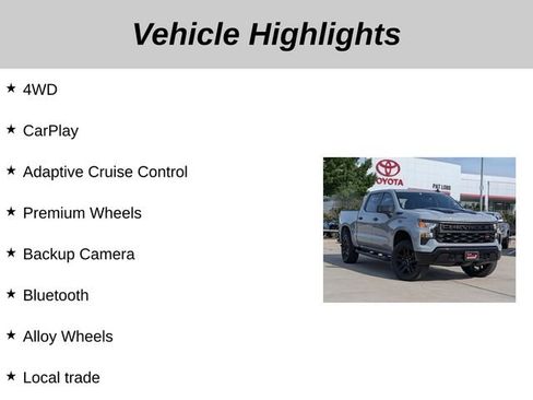 Used 2025 Chevrolet Silverado 1500 Custom Trail Boss w/ Turbomax Blackout Package AWD/4WD image 5