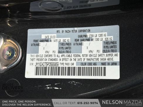 Certified 2023 MAZDA MX-5 Miata Grand Touring RWD image 23
