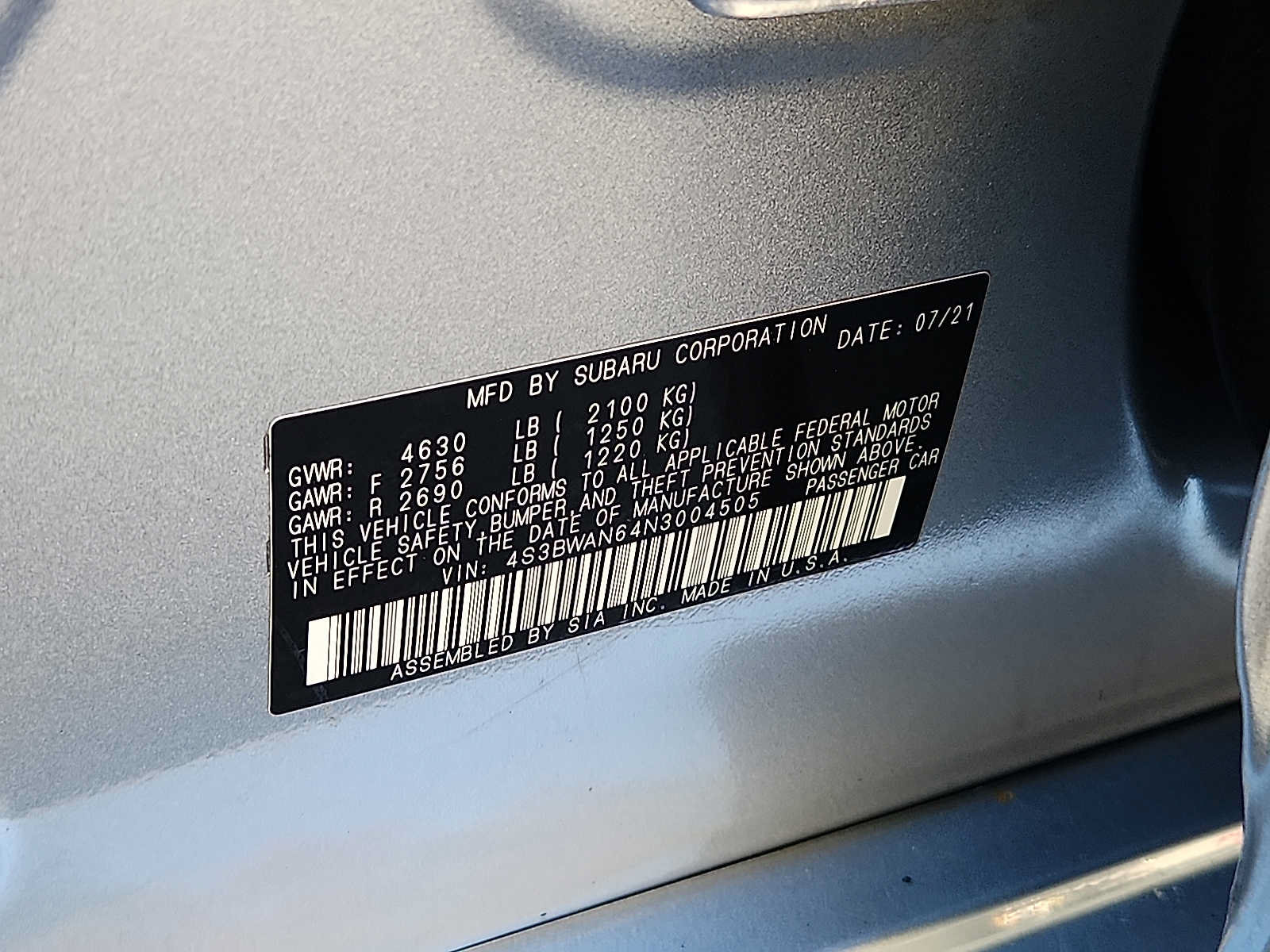 Used 2022 Subaru Legacy Limited AWD/4WD image 25