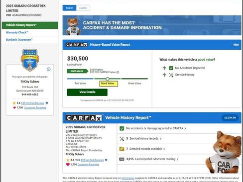 Used 2025 Subaru Crosstrek 2.5i Limited image 10