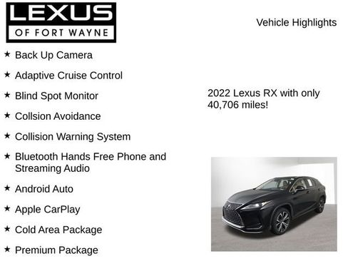 Used 2022 Lexus RX 350 AWD w/ Premium Package image 8