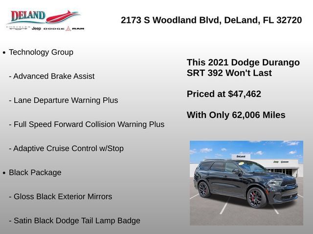 Used 2021 Dodge Durango SRT w/ Technology Group AWD/4WD image 8